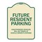 Signmission Designer Series-Unauthorized Vehicles Will Be Towed Tan & Green, 24" x 18", TG-1824-9746 A-DES-TG-1824-9746 - alternate 1
